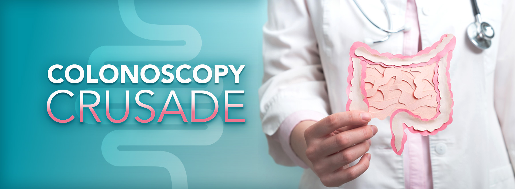 Image promoting colonoscopy screening in the fight against colon cancer, emphasizing awareness and early detection.
